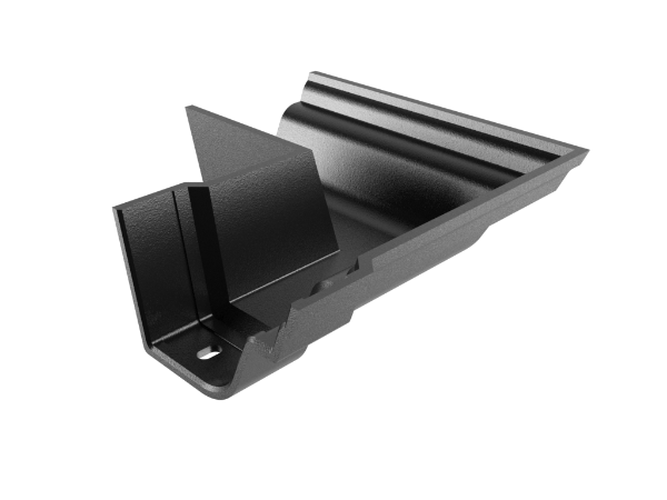 4.5" Notts Ogee Gutter Ext 90° Angle - Black