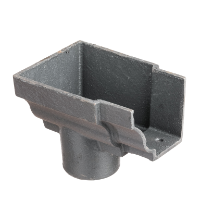 5"x4" Moulded Ogee Gutter Dropend Outlet 3" Int