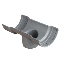 4.5" Plain Half Round Gutter Outlet 2.5"