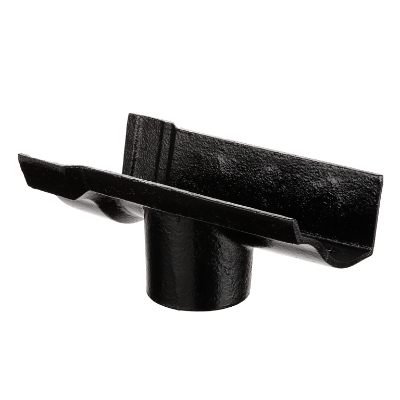 4.5" Vict Ogee Gutter Outlet 3" - Black