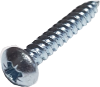 No.10x1.25mm ZP Round Head Pozi Brckt Screw