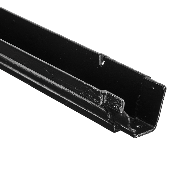 6"x4" Moulded Ogee Gutter x 6FT - Black