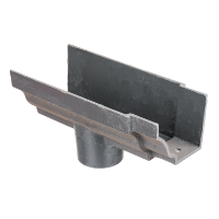 6"x4" Moulded Ogee Gutter Outlet 3"