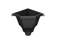 No.1 Corner Rainwater Head 3" Outlet - Black