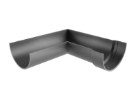 5"x3" Deepflow Half Round Gutter 90° Angle L/H