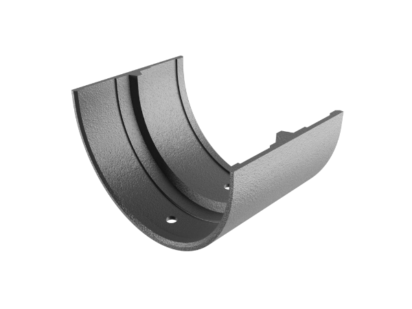 5"x3" Deepflow Half Round Gutter Union