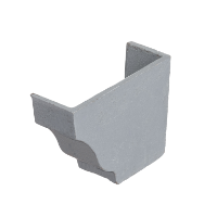 5"x4" Moulded Ogee Gutter Int Stopend - R/H