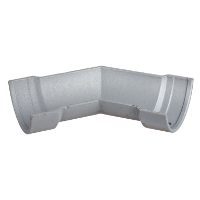 5" Plain Half Round Gutter 135° Angle