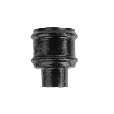 2.5" Round Rainwater Loose Socket Without Ears - Black