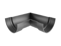 5"x3" Deepflow Half Round Gutter 90° Angle