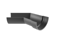 5"x3" Deepflow Half Round Gutter 135° Angle L/H