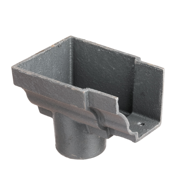 6"x4" Moulded Ogee Gutter Dropend Outlet 4" Int