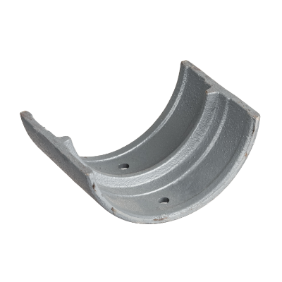 4" Plain Half Round Gutter Union