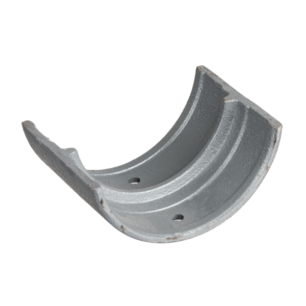 4" Plain Half Round Gutter Union